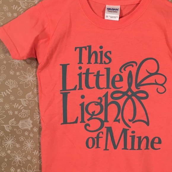 Little Light of Mine Kids Christian T-Shirt Pink - Picture 5 of 7